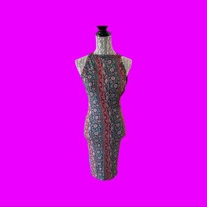NWT- Lulus Backless Multicolor Dress- Womens Size S